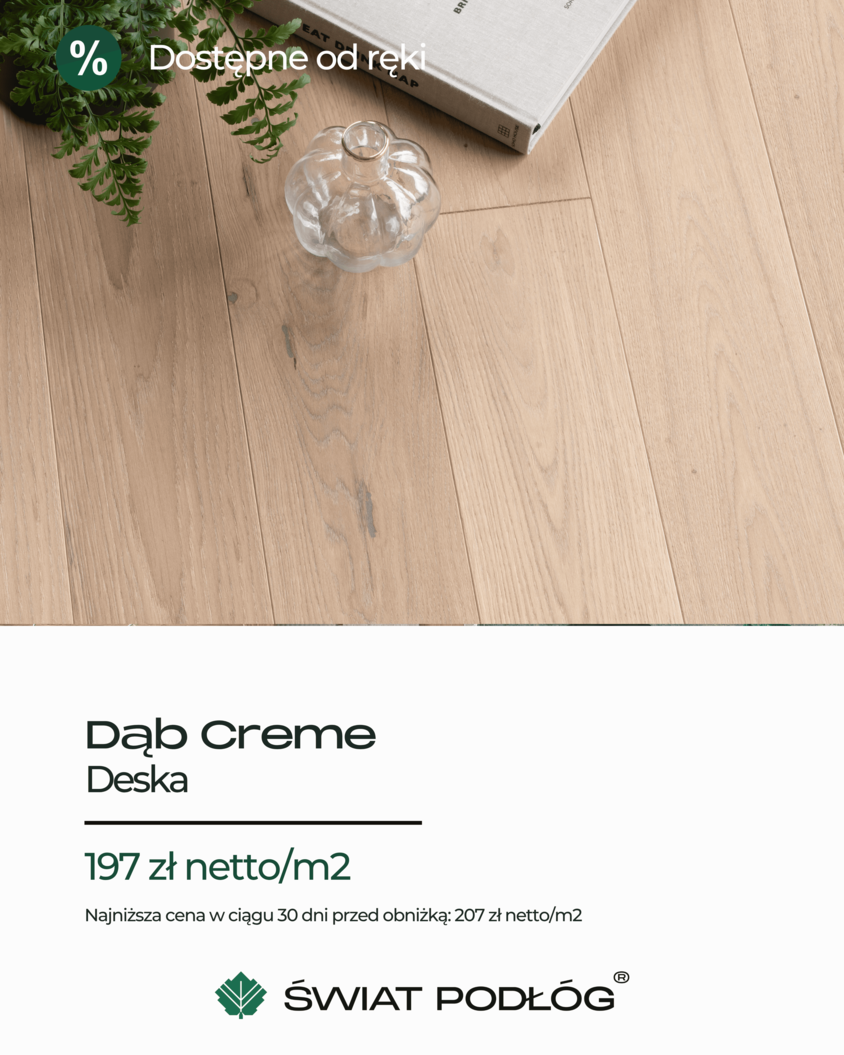 Dąb Creme – Deska